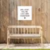 Quotes - Zing vecht huil bid lach werk en bewonder - Spreuken - Ramses Shaffy Tuinposter op houten frame 2 cm dik klein -sfeer4