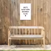 Quotes - Spreuken - Grote avonturen beginnen klein Tuinposter op houten frame 2 cm dik klein -sfeer4