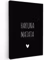 Quotes - Spreuken - Hakuna matata Tuinposter op houten frame 2 cm dik klein -3d
