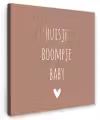 Quotes  - Spreuken - Huisje boompje beestje Tuinposter op houten frame 2 cm dik klein -3d