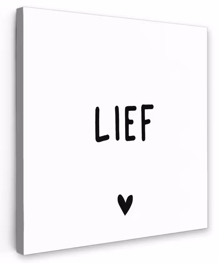 Quotes - Lief - Spreuken Tuinposter op houten frame 2 cm dik klein -3d