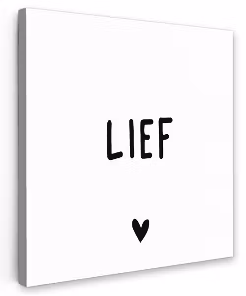 Quotes - Lief - Spreuken Tuinposter op houten frame 2 cm dik klein -3d