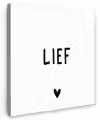 Quotes - Lief - Spreuken Tuinposter op houten frame 2 cm dik klein -3d
