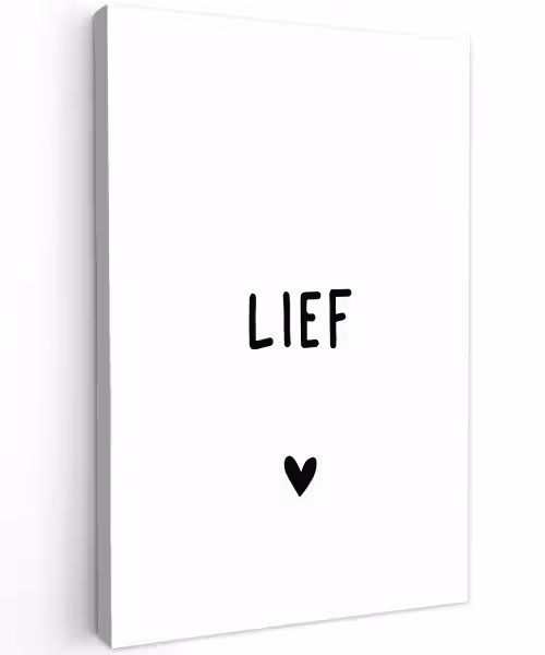 Quotes - Lief - Spreuken Tuinposter op houten frame 2 cm dik klein -3d
