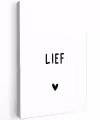 Quotes - Lief - Spreuken Tuinposter op houten frame 2 cm dik klein -3d