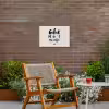 Quotes - Tekst - Geluk zit in 't zonnetje - Zomer Tuinposter op houten frame 2 cm dik klein -sfeer3