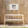 Quotes - Tekst - Geluk zit in 't zonnetje - Zomer Tuinposter op houten frame 2 cm dik klein -sfeer4