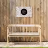 Quotes - Tekst - Hé zon ga je mee stralen? - Zon Tuinposter op houten frame 2 cm dik klein -sfeer4