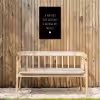 Quotes - Wat je allemaal met me doet - Spreuken Tuinposter op houten frame 2 cm dik klein -sfeer4