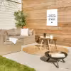 Quotes - Wat je allemaal met me doet - Spreuken Tuinposter op houten frame 2 cm dik klein -sfeer2