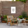 Quotes - Wijnen wijnen wijnen - Spreuken Tuinposter op houten frame 2 cm dik klein -sfeer3