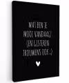 Quotes - Wat ben je mooi vandaag - Spreuken Tuinposter op houten frame 2 cm dik klein -3d