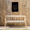 Quotes - Thuis is het plekje waar de liefde woont - Spreuken Tuinposter op houten frame 2 cm dik klein -sfeer4