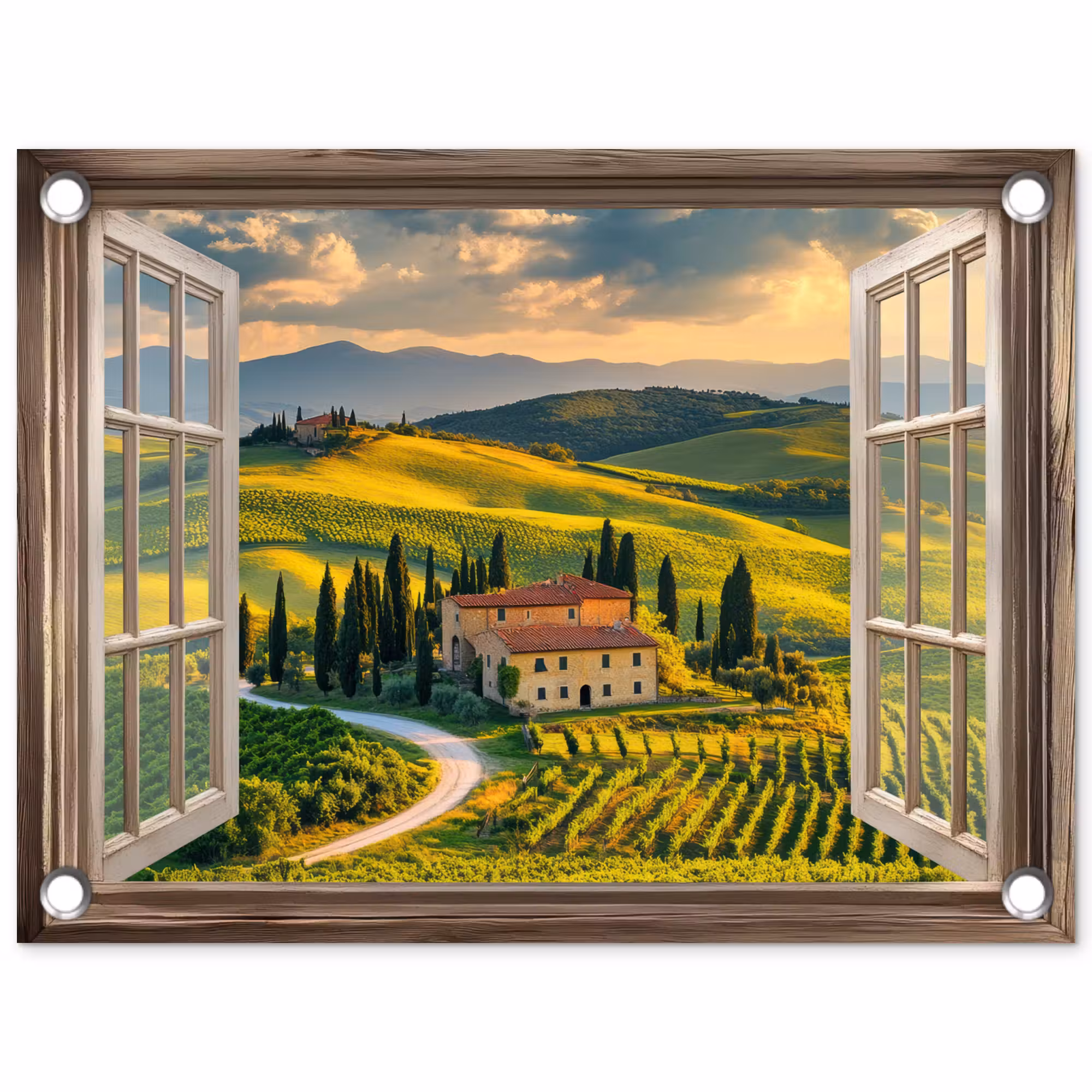 Gartenposter - Ansichten - Toskana - Landschaft - Sommer