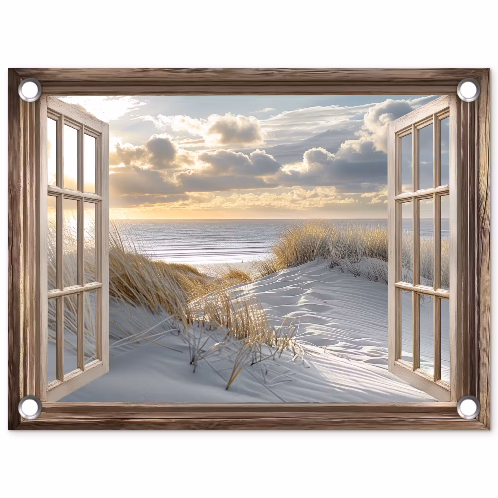 Gartenposter - Aussicht - Strand - Dünen - Meer - Natur