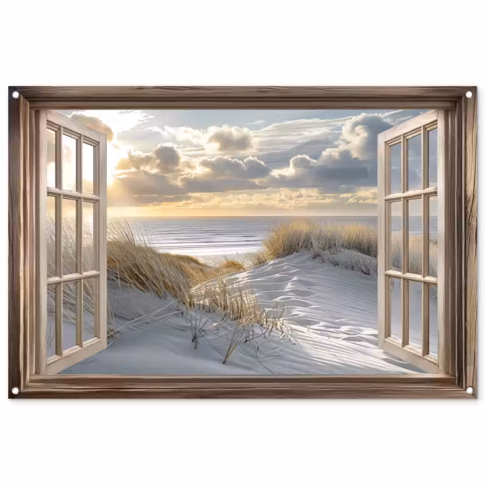 Gartenposter - Aussicht - Strand - Dünen - Meer - Natur