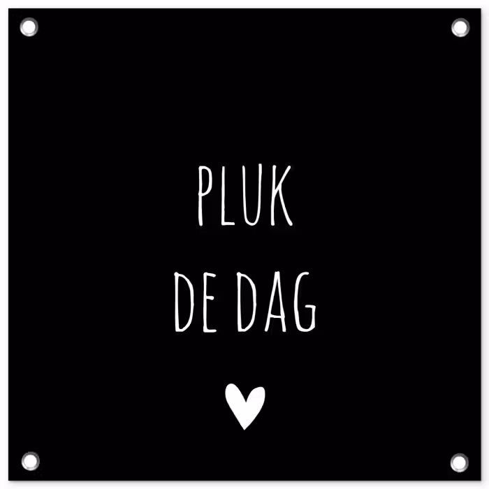 Carpe diem - Spreuken - Pluk de dag - Quotes tuinposter los doek klein -3d