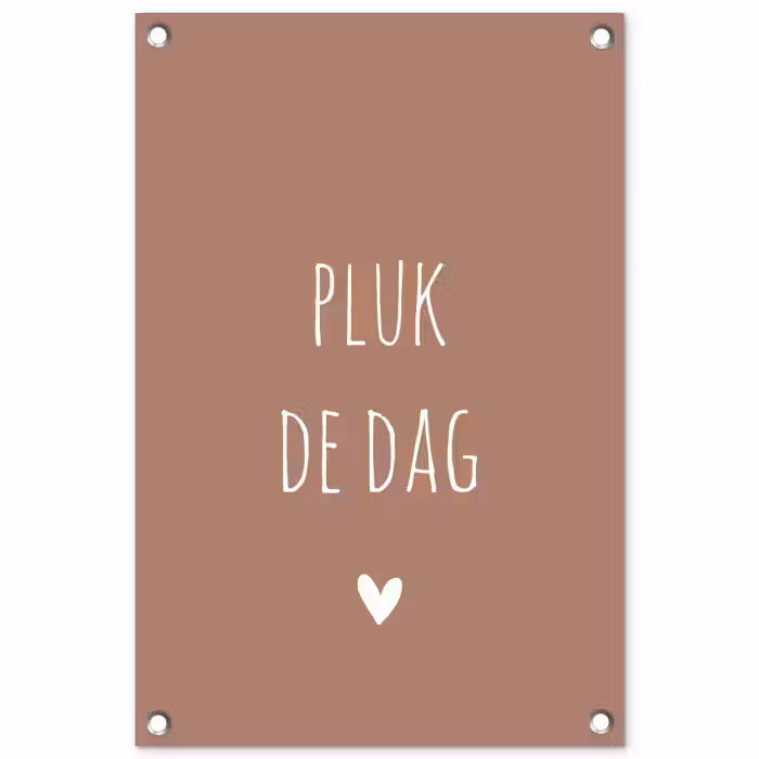 Carpe diem - Spreuken - Pluk de dag - Quotes tuinposter los doek klein -3d