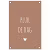 Carpe diem - Spreuken - Pluk de dag - Quotes tuinposter los doek klein -3d