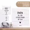 Papa - Spreuken - Stef Bos - Papa ik lijk steeds meer op jou - Quotes tuinposter los doek klein -Xsfeer9_DE