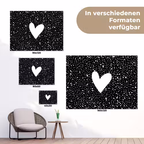 Design - Liefde - Hartje tuinposter los doek klein -Xsfeer9_DE