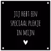 Een speciaal plekje in mijn hart - Quotes - Spreuken tuinposter los doek klein -3d