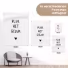 Pluk het geluk - Quotes - Spreuken tuinposter los doek klein -Xsfeer9_DE