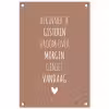 Herinner je gisteren droom over morgen geniet vandaag - Quotes - Spreuken tuinposter los doek klein -3d