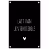 Last van lentekriebels - Quotes - Spreuken tuinposter los doek klein -3d