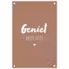 geniet-roze-2-3 tuinposter los doek klein -3d
