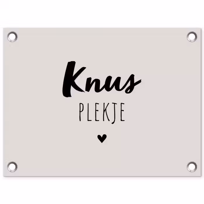 Knus plekje - Quotes - Tekst - Thuis tuinposter los doek klein -3d