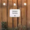 Hakuna matata - Spreuken - Quotes tuinposter los doek klein -sfeer1