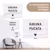 Hakuna matata - Spreuken - Quotes tuinposter los doek klein -Xsfeer9_DE