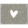 Hart - Design - Liefde tuinposter los doek klein -3d