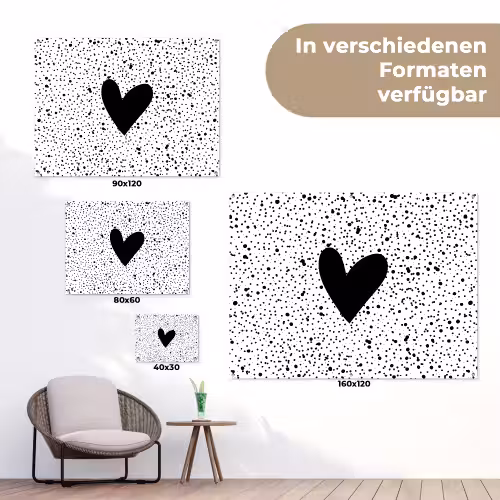 Hartje - Design - Wit tuinposter los doek klein -Xsfeer9_DE