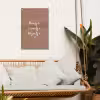 huisjetuintjewijntje-roze tuinposter los doek klein -sfeer7