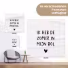 Ik heb de zomer in mijn bol - André Hazes - Spreuken - Quotes tuinposter los doek klein -Xsfeer9_DE