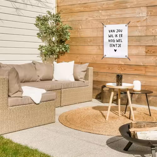 Van jou wil ik er nog wel eentje - Quotes - Spreuken tuinposter los doek klein -sfeer4