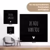 Ik hou van jou - Spreuken - Quotes tuinposter los doek klein -Xsfeer9_DE