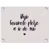 Mijn favoriete plekje is in de zon - Zomer - Tekst - Quotes tuinposter los doek klein -3d