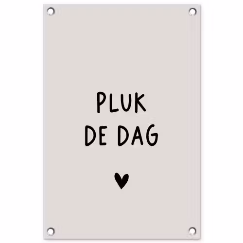 plukdedag-beige tuinposter los doek klein -3d