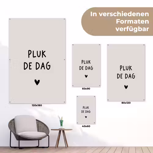 plukdedag-beige tuinposter los doek klein -Xsfeer9_DE