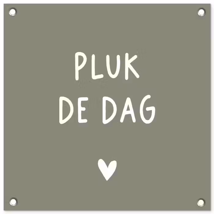 plukdedag-groen tuinposter los doek klein -3d