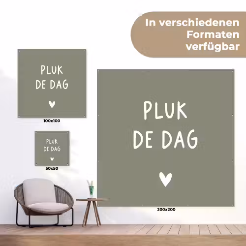 plukdedag-groen tuinposter los doek klein -Xsfeer9_DE