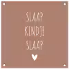 Slaap kindje slaap - Quotes - Spreuken tuinposter los doek klein -3d