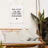 Zing vecht huil bid lach werk en bewonder - Quotes - Spreuken - Ramses Shaffy tuinposter los doek klein -sfeer7