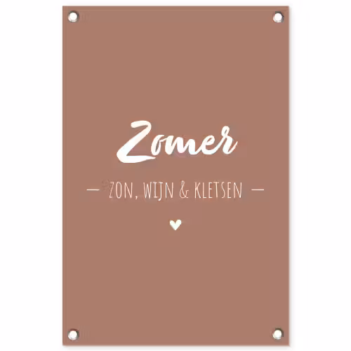 zomer-roze-2-3 tuinposter los doek klein -3d