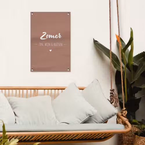 zomer-roze-2-3 tuinposter los doek klein -sfeer7