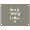 Zomer - Tekst - Zonnetje, wijntje & kletsen - Quotes tuinposter los doek klein -3d