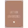 Spreuken - Last van lentekriebels - Quotes tuinposter los doek klein -3d